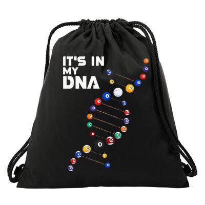 Billiards It's In My DNA  Pool Billiard Drawstring Bag