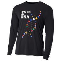 Billiards It's In My DNA  Pool Billiard Cooling Performance Long Sleeve Crew