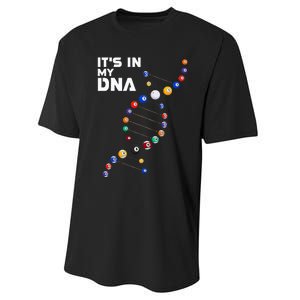 Billiards It's In My DNA  Pool Billiard Performance Sprint T-Shirt