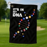 Billiards It's In My DNA  Pool Billiard Golf Towel