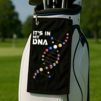 Billiards It's In My DNA  Pool Billiard Golf Towel