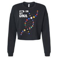 Billiards It's In My DNA  Pool Billiard Cropped Pullover Crew
