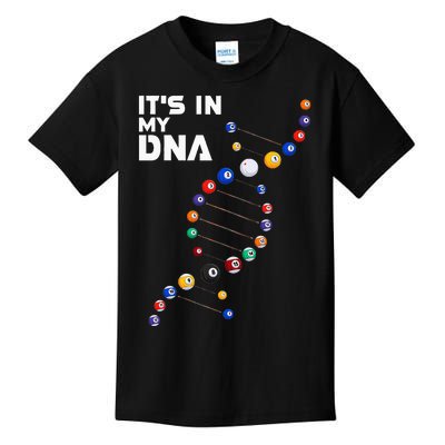 Billiards It's In My DNA  Pool Billiard Kids T-Shirt