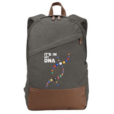 Billiards It's In My DNA  Pool Billiard Cotton Canvas Backpack
