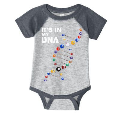 Billiards It's In My DNA  Pool Billiard Infant Baby Jersey Bodysuit