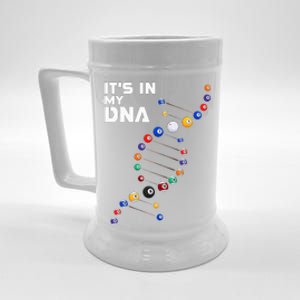 Billiards It's In My DNA  Pool Billiard Beer Stein