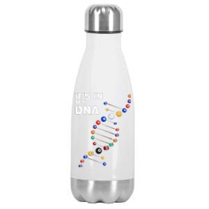 Billiards It's In My DNA  Pool Billiard Stainless Steel Insulated Water Bottle