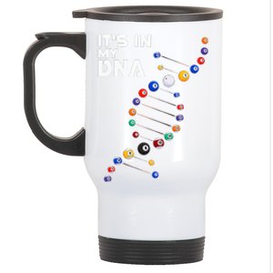 Billiards It's In My DNA  Pool Billiard Stainless Steel Travel Mug