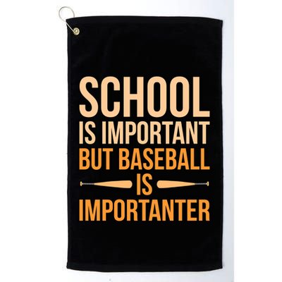 Baseball Is Importanter Sports Player Lover Coach Graphic Gift Golf Towel