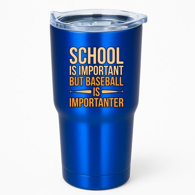 Baseball Is Importanter Sports Player Lover Coach Graphic Gift Tumbler
