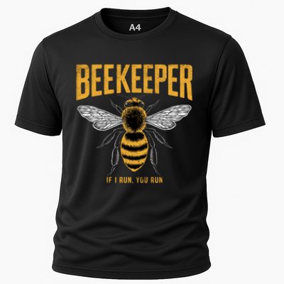 Beekeeper If I Run You Run Bee Keeper Beekeeping Bee Lovers Honeybees Apiculture Cooling Performance Crew T-Shirt