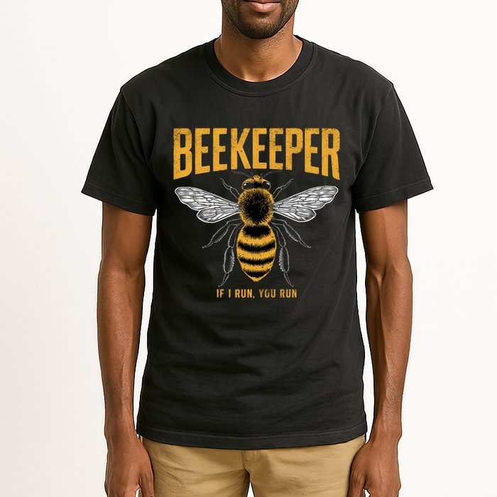 Beekeeper If I Run You Run Bee Keeper Beekeeping Bee Lovers Honeybees Apiculture Tall T-Shirt