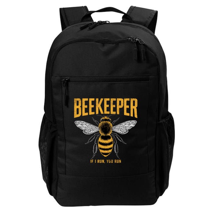 Beekeeper If I Run You Run Bee Keeper Beekeeping Bee Lovers Honeybees Apiculture Backpack
