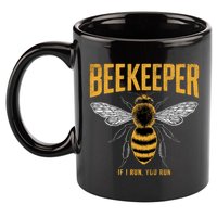 Beekeeper If I Run You Run Bee Keeper Beekeeping Bee Lovers Honeybees Apiculture 11oz C Handle Ceramic Mug