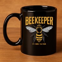 Beekeeper If I Run You Run Bee Keeper Beekeeping Bee Lovers Honeybees Apiculture 11oz C Handle Ceramic Mug