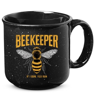 Beekeeper If I Run You Run Bee Keeper Beekeeping Bee Lovers Honeybees Apiculture 15oz Campfire Ceramic Mug