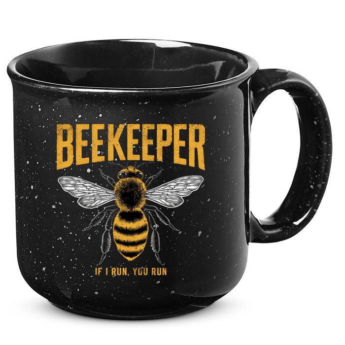 Beekeeper If I Run You Run Bee Keeper Beekeeping Bee Lovers Honeybees Apiculture 15oz Campfire Ceramic Mug