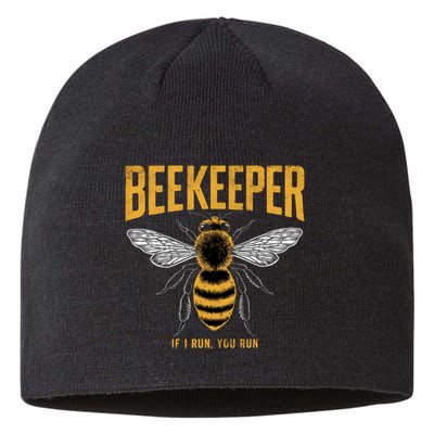 Beekeeper If I Run You Run Bee Keeper Beekeeping Bee Lovers Honeybees Apiculture Sustainable Beanie