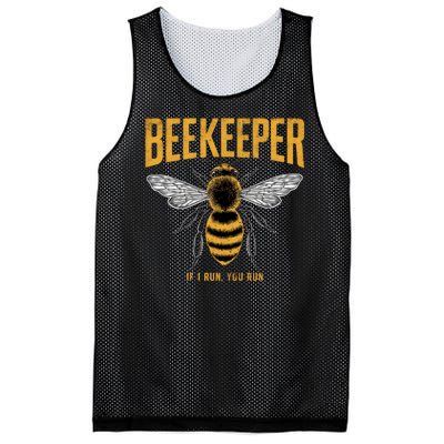 Beekeeper If I Run You Run Bee Keeper Beekeeping Bee Lovers Honeybees Apiculture Mesh Reversible Basketball Jersey Tank