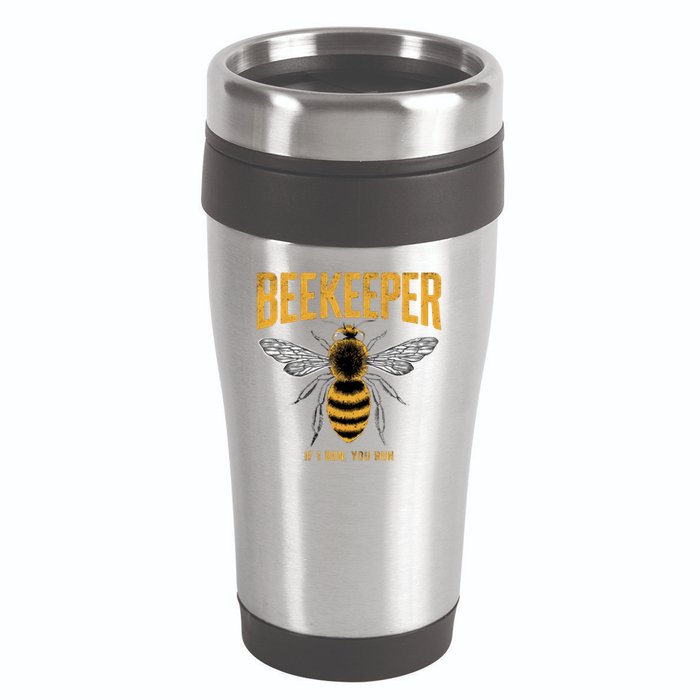 Beekeeper If I Run You Run Bee Keeper Beekeeping Bee Lovers Honeybees Apiculture 16oz Travel Tumbler