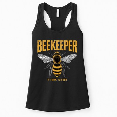 Beekeeper If I Run You Run Bee Keeper Beekeeping Bee Lovers Honeybees Apiculture Womens Tank Top