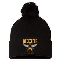 Beekeeper If I Run You Run Bee Keeper Beekeeping Bee Lovers Honeybees Apiculture Pom Pom 12in Knit Beanie