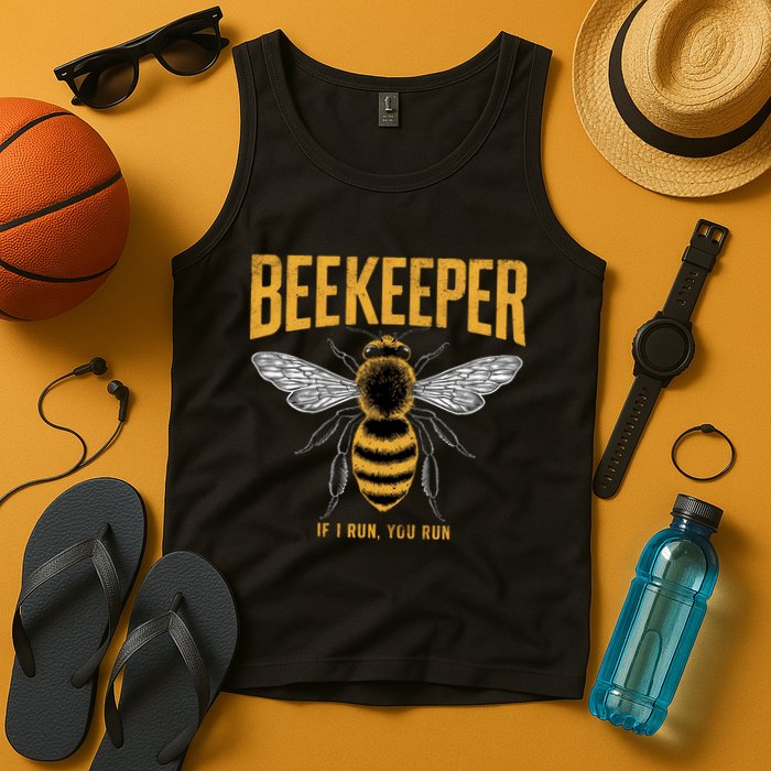 Beekeeper If I Run You Run Bee Keeper Beekeeping Bee Lovers Honeybees Apiculture Tank Top