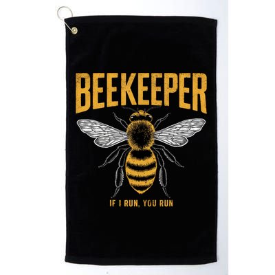 Beekeeper If I Run You Run Bee Keeper Beekeeping Bee Lovers Honeybees Apiculture Golf Towel