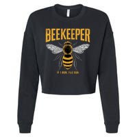 Beekeeper If I Run You Run Bee Keeper Beekeeping Bee Lovers Honeybees Apiculture Cropped Pullover Crew
