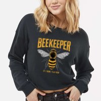 Beekeeper If I Run You Run Bee Keeper Beekeeping Bee Lovers Honeybees Apiculture Cropped Pullover Crew