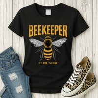 Beekeeper If I Run You Run Bee Keeper Beekeeping Bee Lovers Honeybees Apiculture Womens T-Shirt