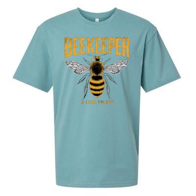 Beekeeper If I Run You Run Bee Keeper Beekeeping Bee Lovers Honeybees Apiculture Sueded Cloud Jersey T-Shirt