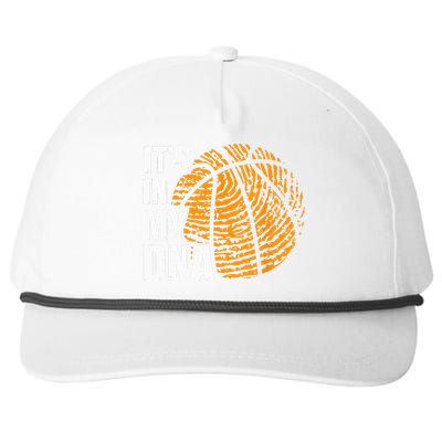 Basketball Its In My DNA Fingerprint Funny Basketball Snapback Five-Panel Rope Hat