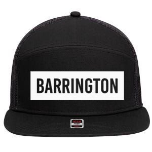 Barrington Il Illinois Funny City Home Roots Usa Gift 7 Panel Mesh Trucker Snapback Hat