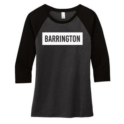 Barrington Il Illinois Funny City Home Roots Usa Gift Women's Tri-Blend 3/4-Sleeve Raglan Shirt