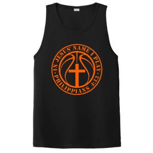 Basketball In Jesus Name I Play Philippians 413 Christian PosiCharge Competitor Tank