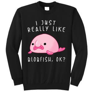 Blobfish  I Just Really Like Blobfish Ok Gift Stuff Sweatshirt