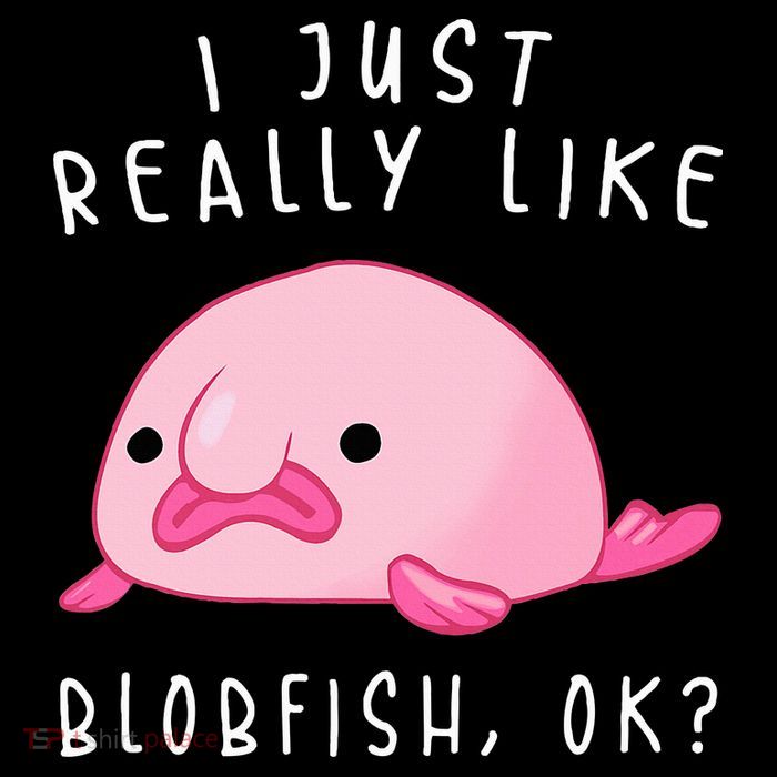 Blobfish  I Just Really Like Blobfish Ok Gift Stuff Women's V-Neck T-Shirt
