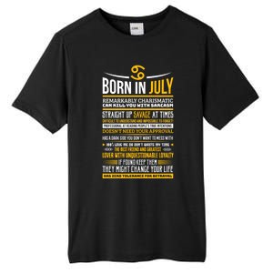 Born In July Cancer Zodiac Facts Traits Horoscope Sign Gift Tall Fusion ChromaSoft Performance T-Shirt