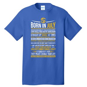 Born In July Cancer Zodiac Facts Traits Horoscope Sign Gift Tall T-Shirt