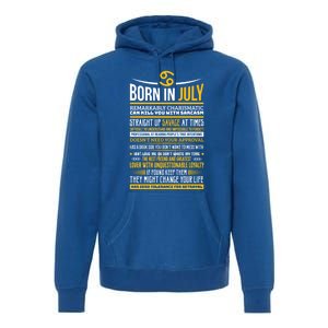 Born In July Cancer Zodiac Facts Traits Horoscope Sign Gift Premium Hoodie