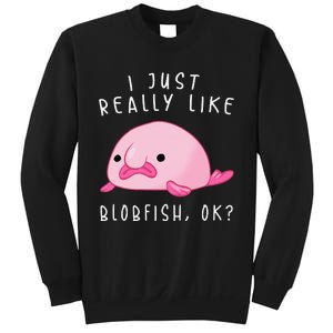 Blobfish I Just Really Like Blobfish OK Gift Stuff Sweatshirt