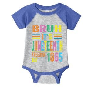 Bruh ItS Junenth 19 June 1865 Ecipation Day Memory Great Gift Infant Baby Jersey Bodysuit