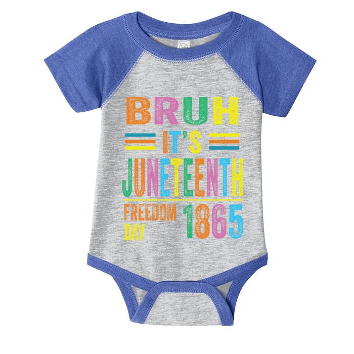 Bruh ItS Junenth 19 June 1865 Ecipation Day Memory Great Gift Infant Baby Jersey Bodysuit