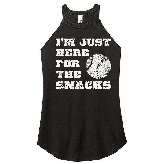 Baseball Im Just Here For The Snacks Vintage Baseball Women’s Perfect Tri Rocker Tank