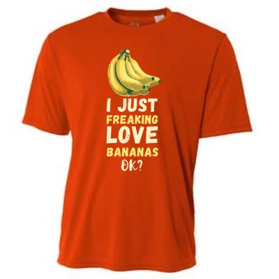 Banana I Just Like Banana Summer Fruit Banana Fruit Lovers Gift Cooling Performance Crew T-Shirt