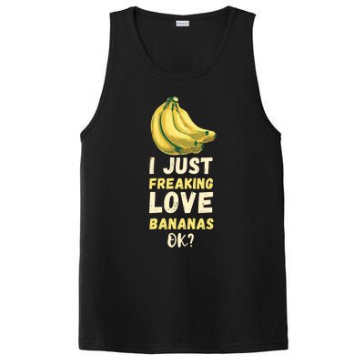 Banana I Just Like Banana Summer Fruit Banana Fruit Lovers Gift PosiCharge Competitor Tank