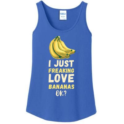 Banana I Just Like Banana Summer Fruit Banana Fruit Lovers Gift Ladies Essential Tank