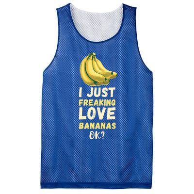 Banana I Just Like Banana Summer Fruit Banana Fruit Lovers Gift Mesh Reversible Basketball Jersey Tank