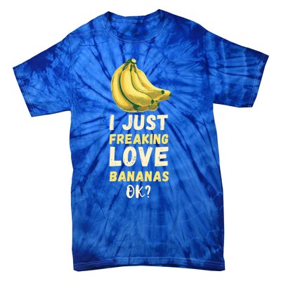 Banana I Just Like Banana Summer Fruit Banana Fruit Lovers Gift Tie-Dye T-Shirt